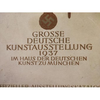 Official catalogue of the Great German Art Exhibition 1937. Espenlaub militaria