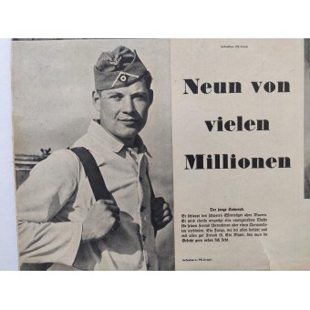 Fotoaffisch med porträtt av tyska soldater. Espenlaub militaria