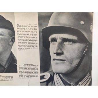 Fotoaffisch med porträtt av tyska soldater. Espenlaub militaria