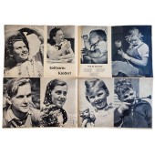 Affiche photo avec des portraits d'enfants du Troisième Reich