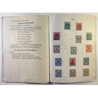 Duits postzegelalbum van voor WO2 - Dokumente aus Deutschlands schönsten und schwersten Tagen. Espenlaub militaria