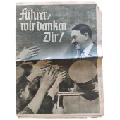 Tema di propaganda sulla Germania nazionalsocialista e sul referendum per l'annessione dell'Austria nel 1938