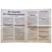 Propagandaflugblatt mit dem Wahlprogramm der Nationalsozialisten
