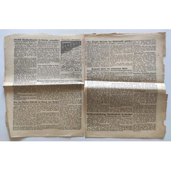 Pequeño periódico Kleine Wiener Kriegszeitung, número 137 del 8 de febrero de 1945.. Espenlaub militaria
