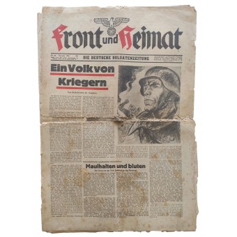 Солдатская газета Front und Heimat, номер 68, 1945 год. Espenlaub militaria