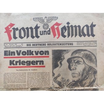 Soldattidningen Front und Heimat, nummer 68, 1945. Espenlaub militaria