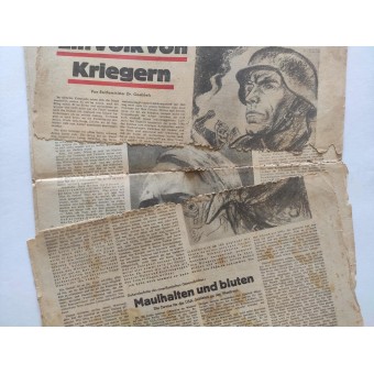 Soldiers newspaper Front und Heimat, issue 68, 1945. Espenlaub militaria