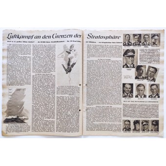 La revista alemana Der Adler (Águila) está dedicada a la Luftwaffe, número 9, 2 de mayo de 1944.. Espenlaub militaria