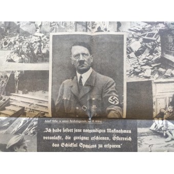 Völkischer Beobachter, numéro spécial sur le référendum relatif à lannexion de lAutriche en 1938. Espenlaub militaria