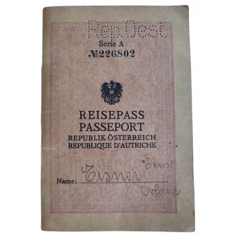Österreichischer Reisepass von 1936. Espenlaub militaria