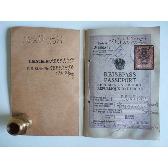 Österreichischer Reisepass von 1936. Espenlaub militaria