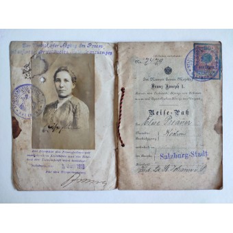 Austro-Hungarian passport 1916. Espenlaub militaria