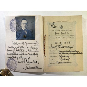 Österreichisch-ungarischer Reisepass von 1917. Espenlaub militaria