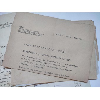 Verzameling Oostenrijks/Duitse documenten uit 1930 en 1940. Espenlaub militaria