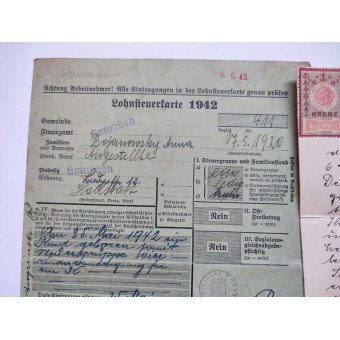 Collection of documents of the Buchmair family from Gmunden (Austria). Espenlaub militaria