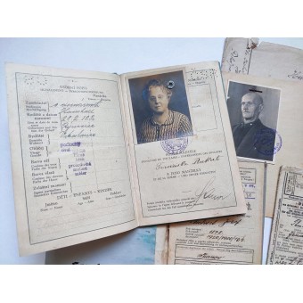Samling av dokument från familjen Peukert från Gmunden (Österrike). Espenlaub militaria