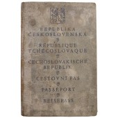 Tsjechoslowaaks paspoort uitgegeven in 1929