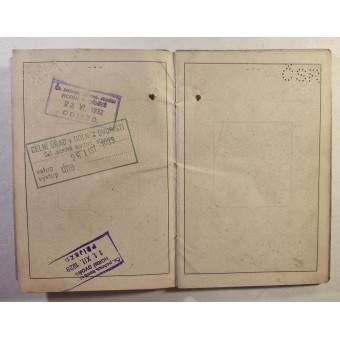 Tschechoslowakischer Pass aus dem Jahr 1929. Espenlaub militaria