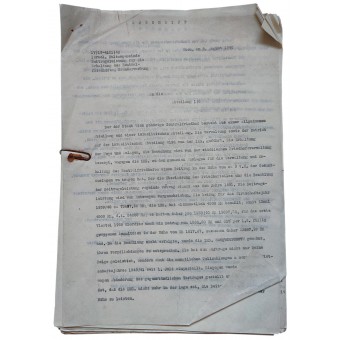 Dokumente der Israelitischen Kultusgemeinde zur Pflege der jüdischen Friedhöfe in Wien 1940-1941. Espenlaub militaria