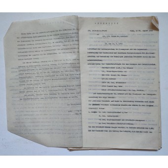 Documenti della comunità religiosa israeliana per la manutenzione dei cimiteri ebraici di Vienna nel 1940-1941. Espenlaub militaria