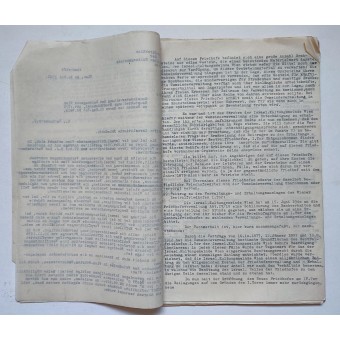 Documentos de la comunidad religiosa israelí para el mantenimiento de los cementerios judíos de Viena en 1940-1941. Espenlaub militaria