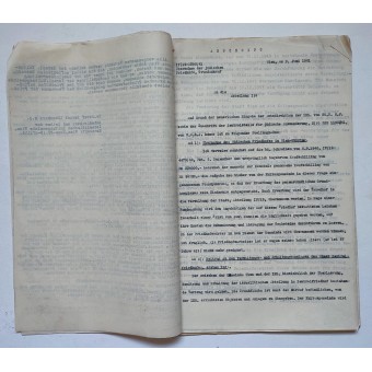 Documentos de la comunidad religiosa israelí para el mantenimiento de los cementerios judíos de Viena en 1940-1941. Espenlaub militaria