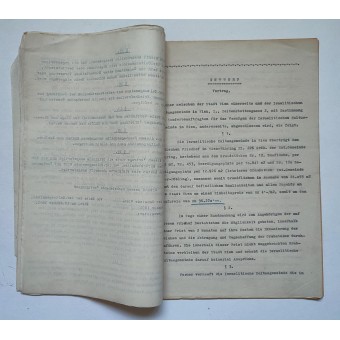 Documents de la communauté religieuse israélienne pour lentretien des cimetières juifs de Vienne en 1940-1941. Espenlaub militaria