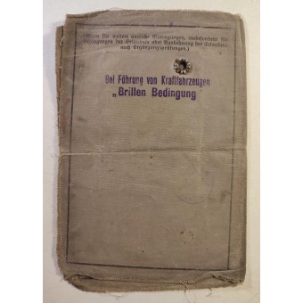 Saksalainen ajokortti vuodelta 1939. Espenlaub militaria