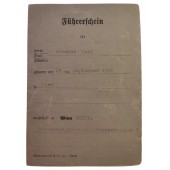 Saksan kolmannen valtakunnan aikainen ajokortti 1939
