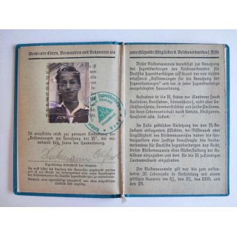 Livre des membres de lAssociation allemande des auberges de jeunesse (Deutsche Jugendherbergswerk, DJH), 1940. Espenlaub militaria