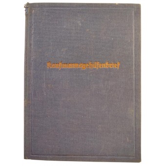 Certificado de estudios superiores (Gehilfenbrief) para el curso de comercio en 1939. Espenlaub militaria