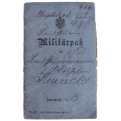 Военный билет Кайзеровской Германии на солдата Первой мировой - Militärpass 1915