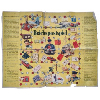 Kaart voor spel Reichspostspiel. Espenlaub militaria