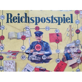 Map for game Reichspostspiel. Espenlaub militaria