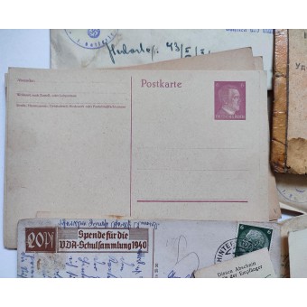 Yli 100 kirjettä, enimmäkseen Feldpost-kirjeitä vuosilta 1940-1945.. Espenlaub militaria