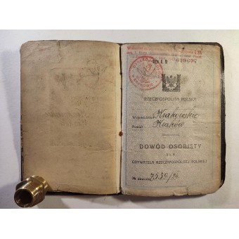 Pools paspoort uitgegeven in 1924. Espenlaub militaria