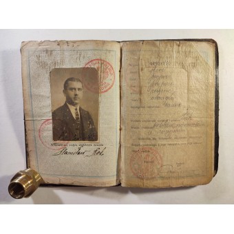 Pools paspoort uitgegeven in 1924. Espenlaub militaria