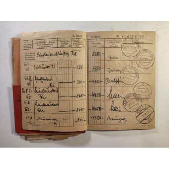 Postal savings book of Deutsche Reichspost, 1944. Espenlaub militaria