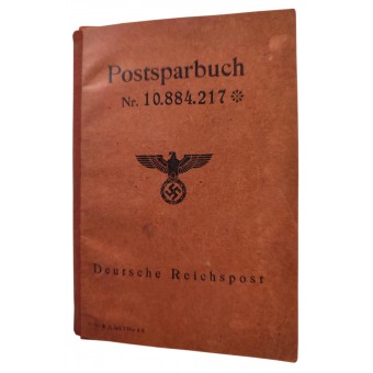 Postsparbuch - Deutsches Postsparbuch für ein Kind, 1944. Espenlaub militaria