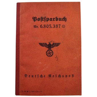 Postsparbuch - tysk postsparbok för en hushållerska, 1942. Espenlaub militaria