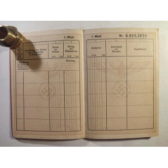 Postsparbuch - German Postal savings book for a housemaid, 1942. Espenlaub militaria