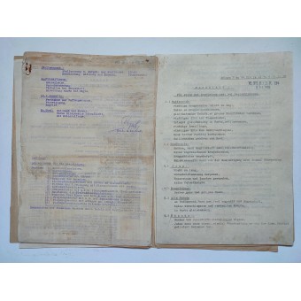 Documenti anteguerra a livello di compagnia e battaglione del 134° reggimento di fanteria nel 1939. Espenlaub militaria
