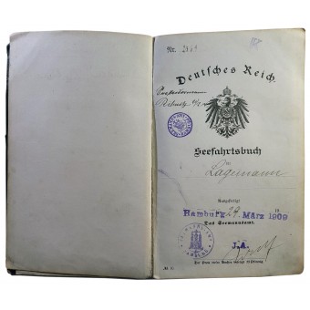 Merimieskirja vuodelta 1909/1915. Espenlaub militaria