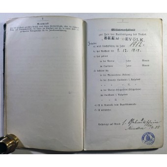 Livret de marin pour 1909/1915. Espenlaub militaria