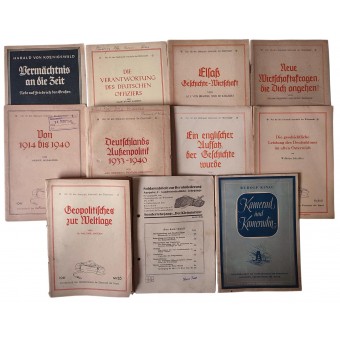 Sammlung von 11 deutschen Soldatenleseheften aus der Reihe Tornisterschrift des Oberkommandos der Wehrmacht. Espenlaub militaria
