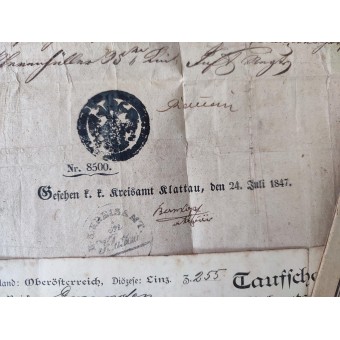 Collection of Austrian civil documents - certificates, IDs, contracts, etc.. Espenlaub militaria