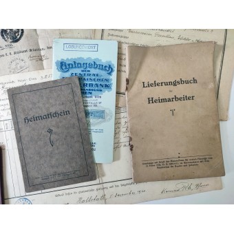 Recopilación de documentos civiles austriacos: certificados, documentos de identidad, contratos, etc.. Espenlaub militaria