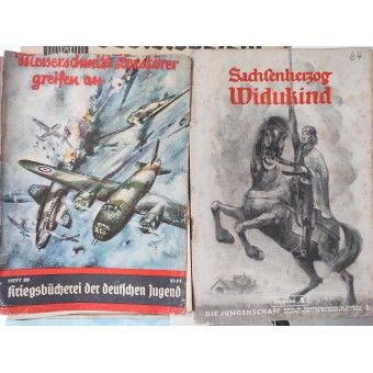 Verzameling van literatuur en documenten voor de Hitlerjeugd. Espenlaub militaria