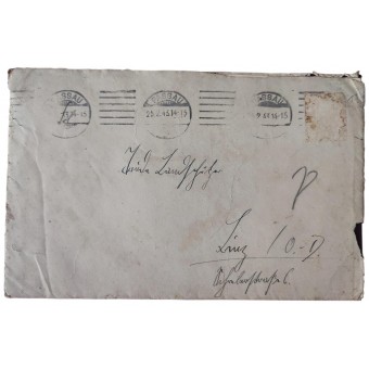 Envelop met brief van een SS-granaat, 1942. Espenlaub militaria
