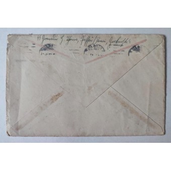Конверт с письмом от гренадера Войск СС, 1942 г.. Espenlaub militaria